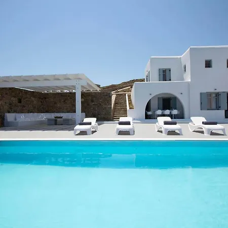 Villa Anemos Petra Sea View Of Mykonos Merchia Beach