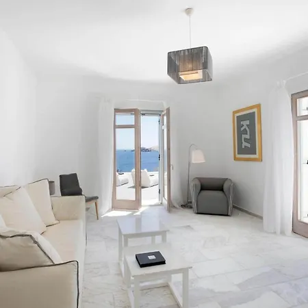 Villa Anemos Petra Sea View Of Mykonos Merchia Beach